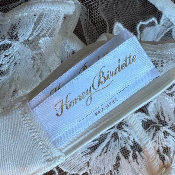 Honey Birdette Lucinda Bra White Sz 34C - Picture 5 of 7